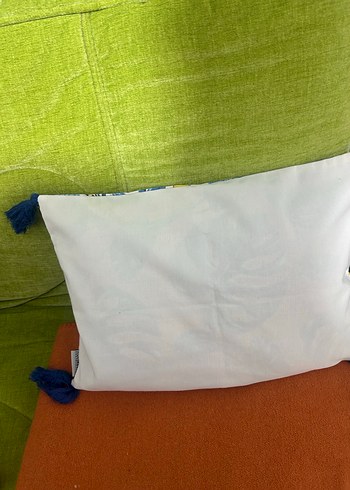 Bohem Tarzı Renkli Limon Desenli Kırlent - Görsel 3