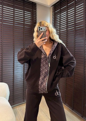 Calvin Klein Ck Siyah Kapusonlu Esofman Takimi