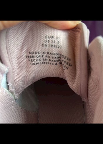 Kızlar için pembe bağcıklı ve cırt cırtlı spor ayakkabı - Görsel 4