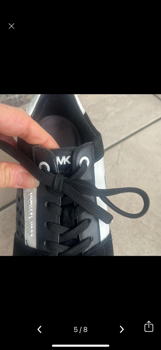 Siyah Çizgili Kadın Spor Ayakkabı - Görsel 5