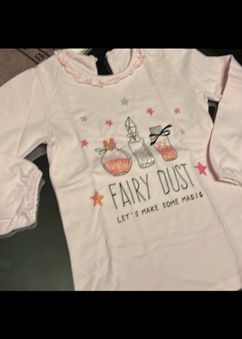 Pembe Fırfırlı Baskılı Kız Takımı - Görsel 2