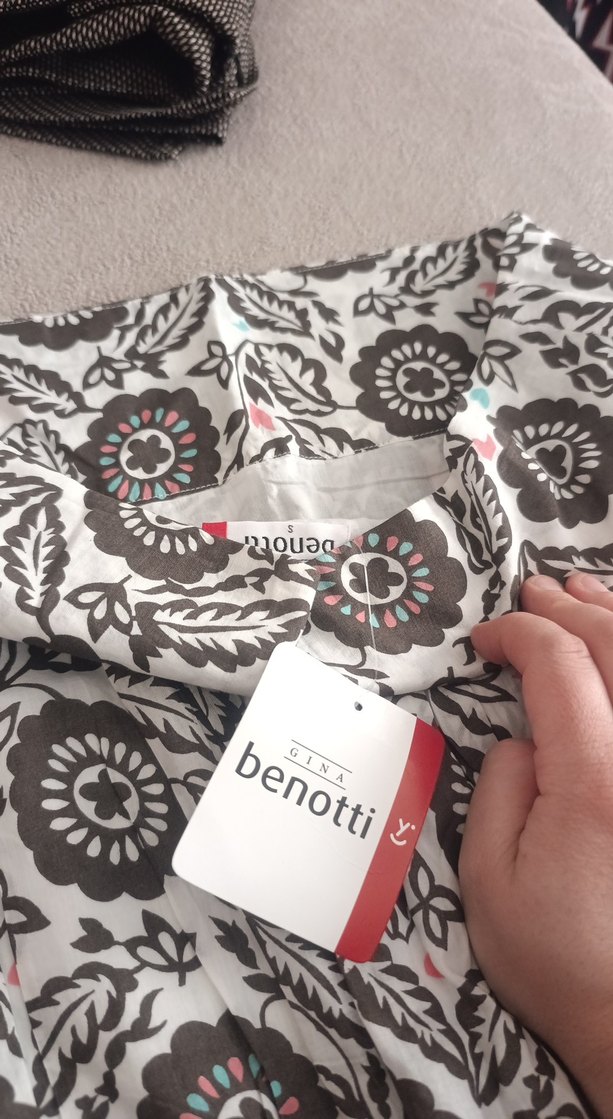 Gri Desenli Bohem  Midi Etek - Görsel 2