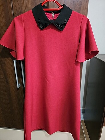 Kırmızı mini Elbise (Yılbaşı Konsept)