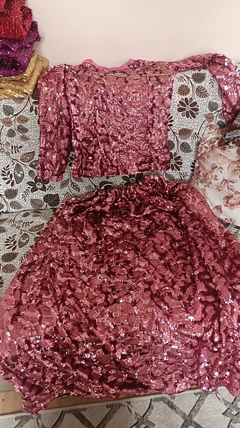 Yöresel Pullu şalvar takım 