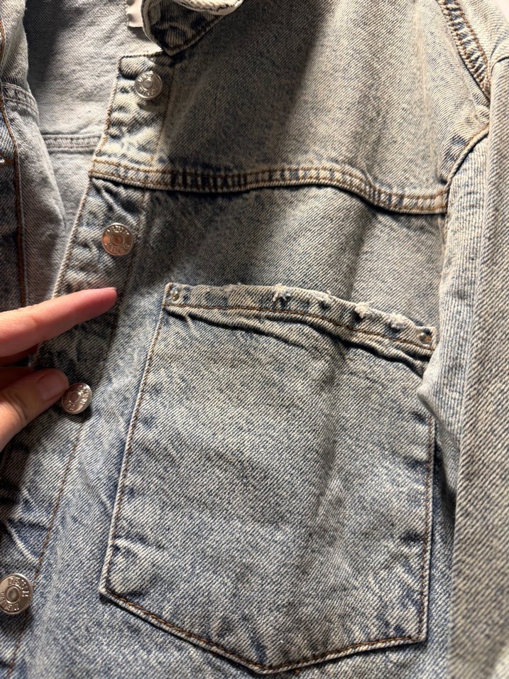 Açık Mavi Oversize Denim Ceket — görsel 10/14