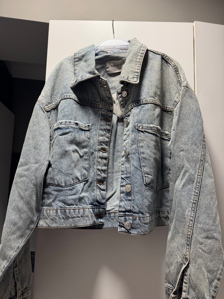 Açık Mavi Oversize Denim Ceket — görsel 8/14