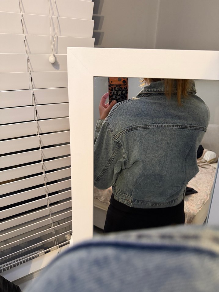 Açık Mavi Oversize Denim Ceket — görsel 7/14