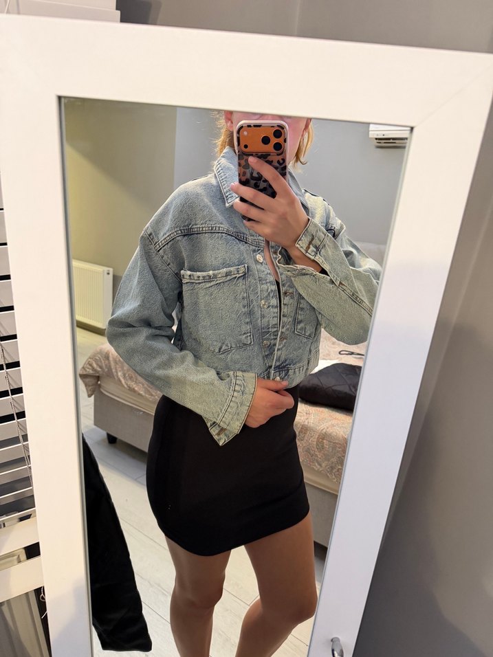 Açık Mavi Oversize Denim Ceket — görsel 3/14