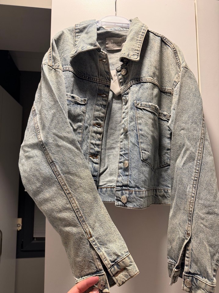 Açık Mavi Oversize Denim Ceket — görsel 9/14