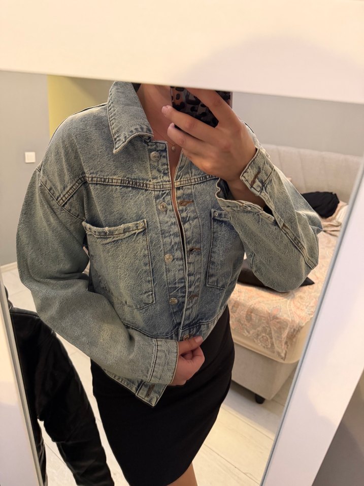 Açık Mavi Oversize Denim Ceket — görsel 4/14