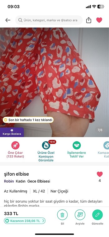 xl Beden Elbise