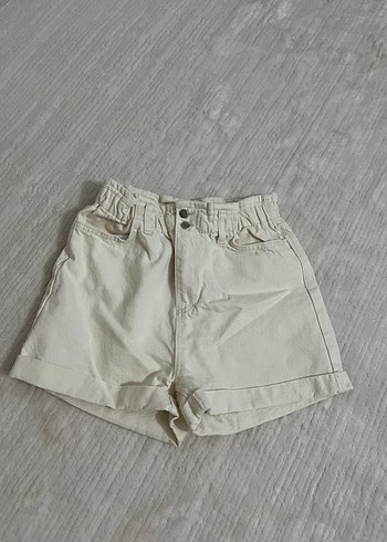 Trendyolmilla Ekru Jean Şort