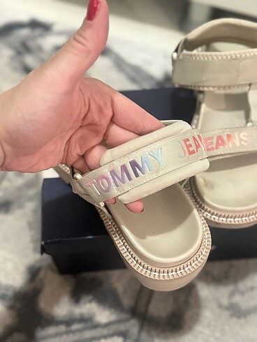 36 Beden ten rengi Renk Tommy jeans sandalet
