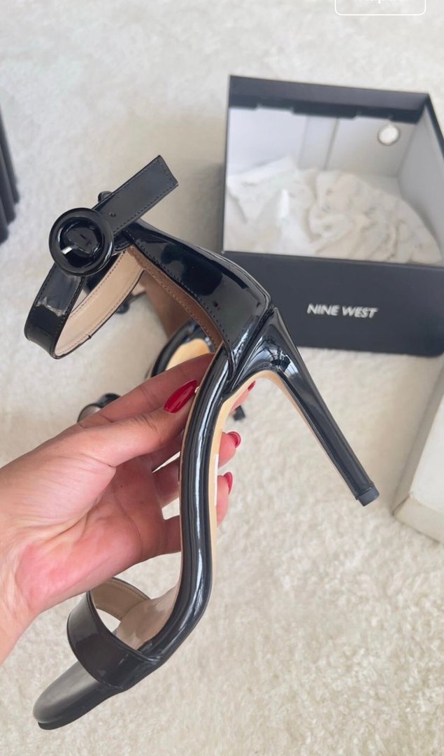 Nine West Siyah Rugan Deri Stiletto Topuklu Kadın Ayakkabı — görsel 6/10