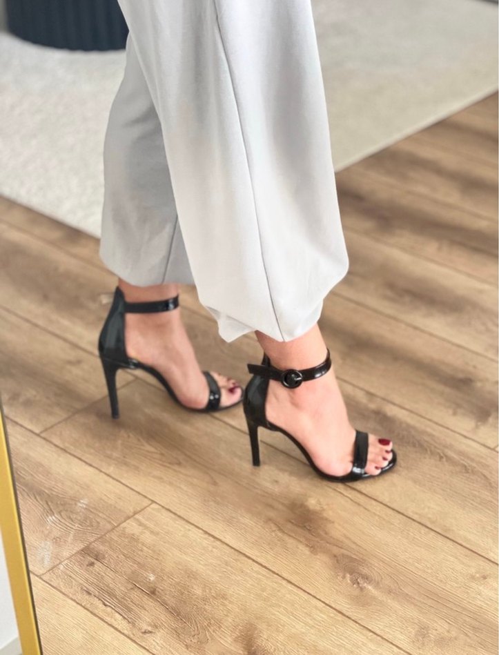 Nine West Siyah Rugan Deri Stiletto Topuklu Kadın Ayakkabı — görsel 8/10