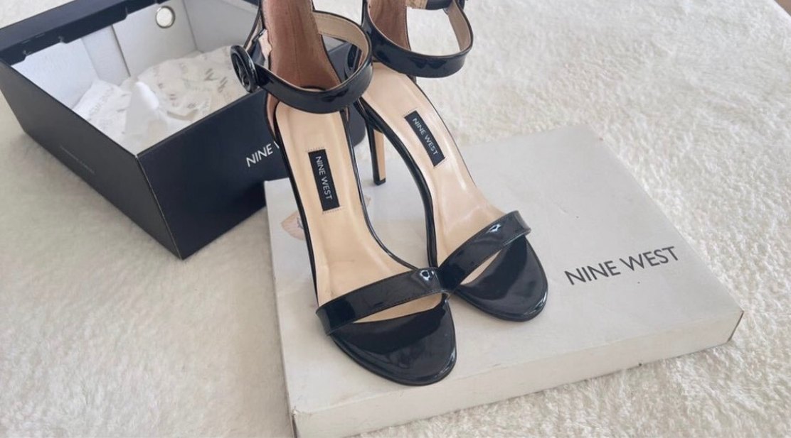 Nine West Siyah Rugan Deri Stiletto Topuklu Kadın Ayakkabı — görsel 2/10