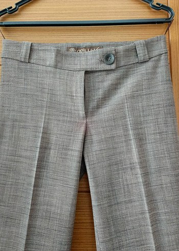 Kadın kahve Blazer Ceket ve pantolon dar kalıptır - Görsel 5