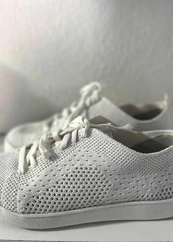 Kinetix Minimal Beyaz Orgu Sneaker