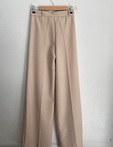 Zara Bej renk palazzo pantolon
