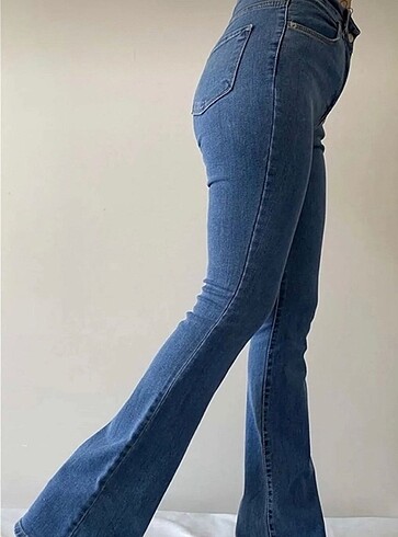 Zara İspanyol paça kot pantolon