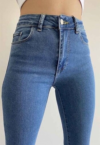 28 Beden İspanyol paça kot pantolon