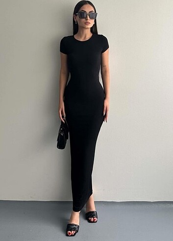s Beden siyah Renk H&M maxi elbise