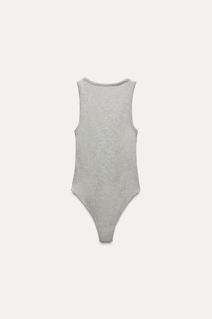 Zara parlak bodysuit - Görsel 5