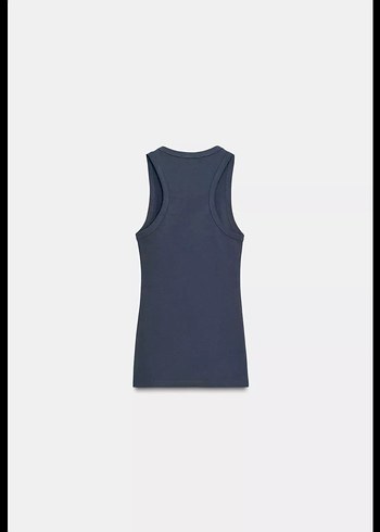 Siyah Pamuklu Kadın Atlet - Görsel 3