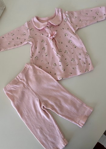 LC Waikiki Dantelli Pembe Bebek Kız Takımı