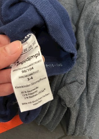 Gri Nakışlı Çocuk Taytı - Görsel 3