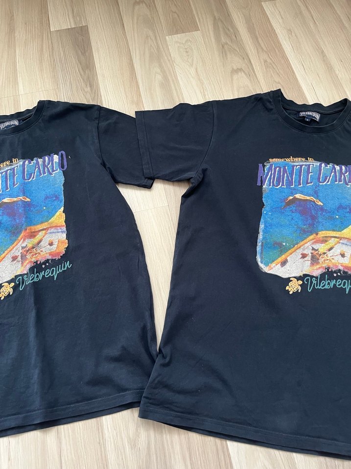 Siyah Baskılı Kısa Kollu Salaş Tişört - Görsel 2