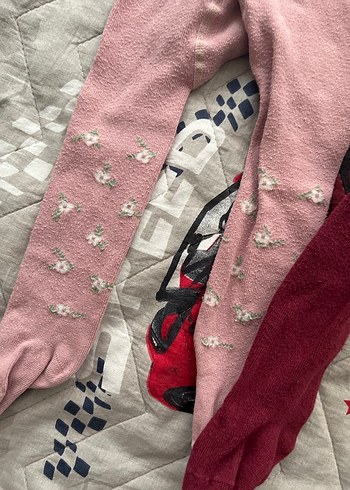 Bordo Bebek Külotlu Çorap - Görsel 3