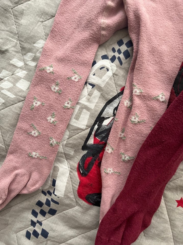 Bordo Bebek Külotlu Çorap - Görsel 3