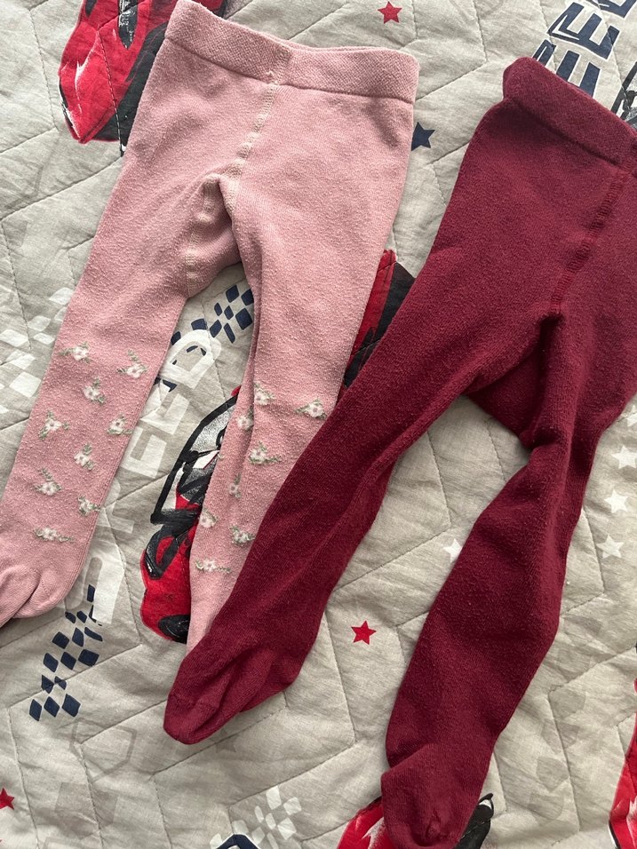 Bordo Bebek Külotlu Çorap - Görsel 2