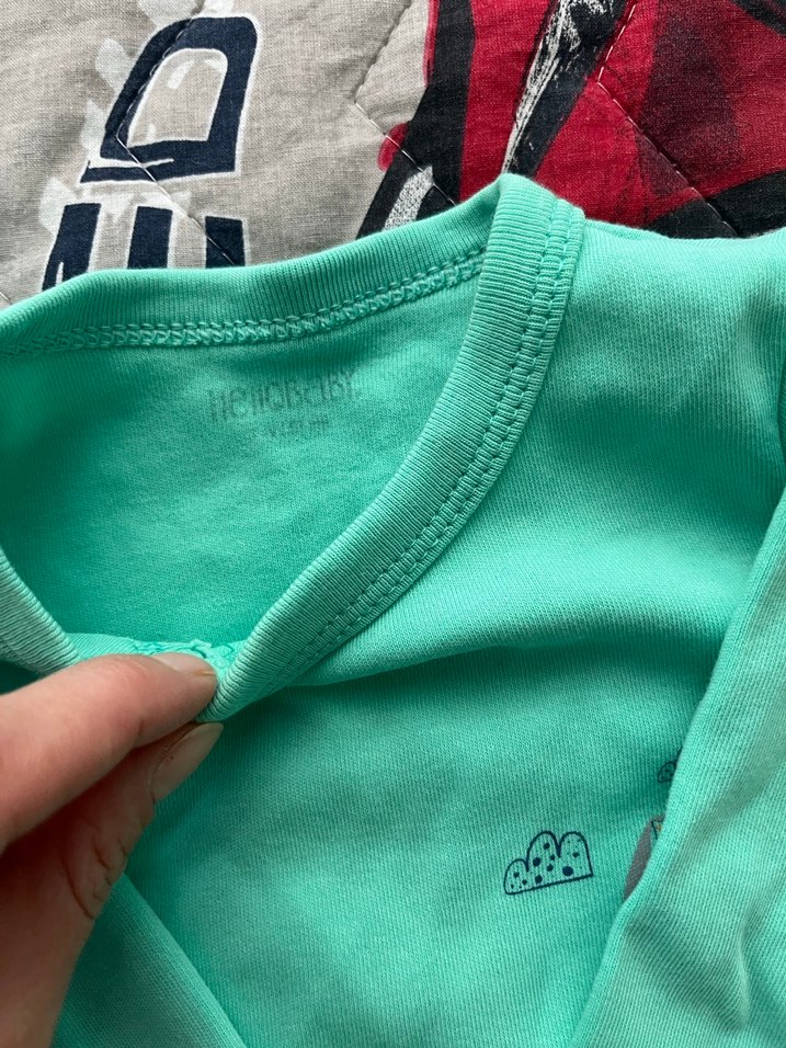 Uzun Kollu Gri Nakışlı Bebek Body - Görsel 4