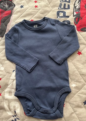 Lacivert Uzun Kollu Bebek Çıtçıtlı Body - Görsel 4