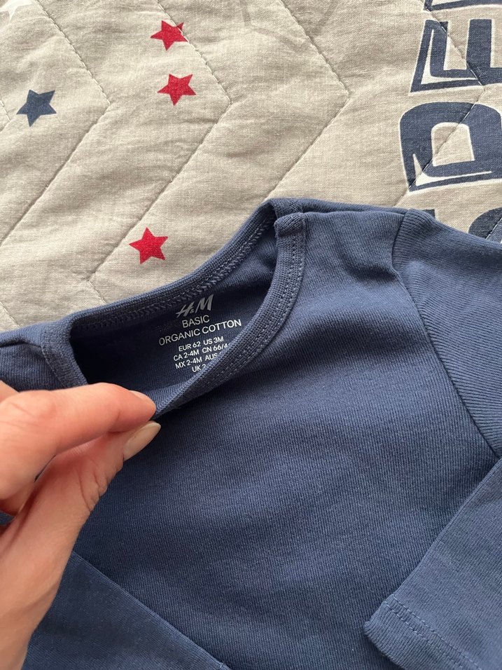 Lacivert Uzun Kollu Bebek Çıtçıtlı Body - Görsel 3