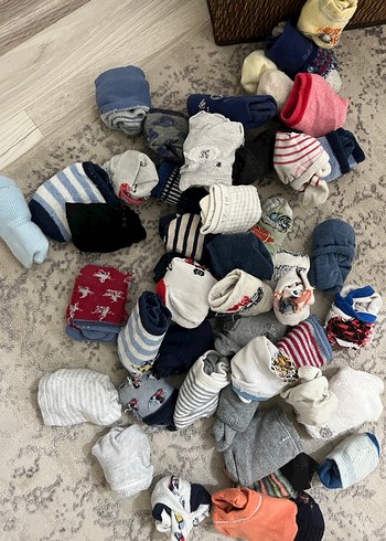 Erkek Çocuk Renkli Nakışlı Çorap Seti - Görsel 5