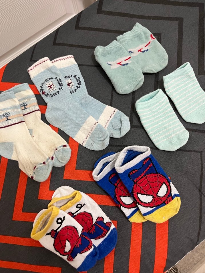 Erkek Çocuk Renkli Nakışlı Çorap Seti - Görsel 4