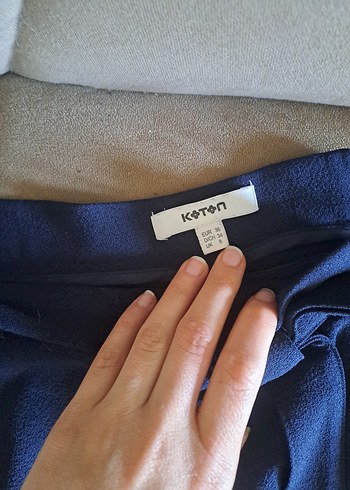 Koton lacivert mini etek