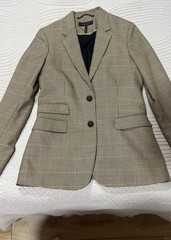 Rag & Bone Bej Mikro Kareli Blazer Ceket