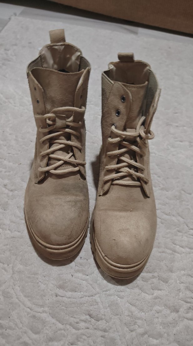 Bej Süet Kadın  Bot - Görsel 3