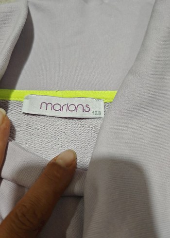 Lila  Yarım Fermuarlı Baskılı Kadın Sweatshirt - Görsel 3