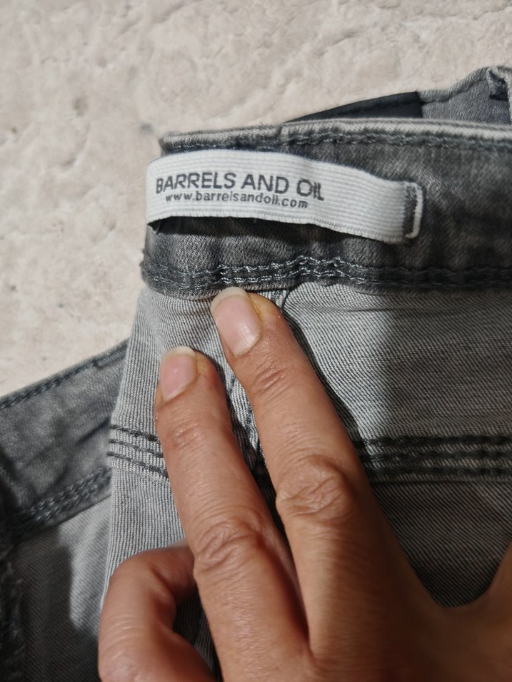 Gri Regular Fit Kadın Denim Pantolon - Görsel 2
