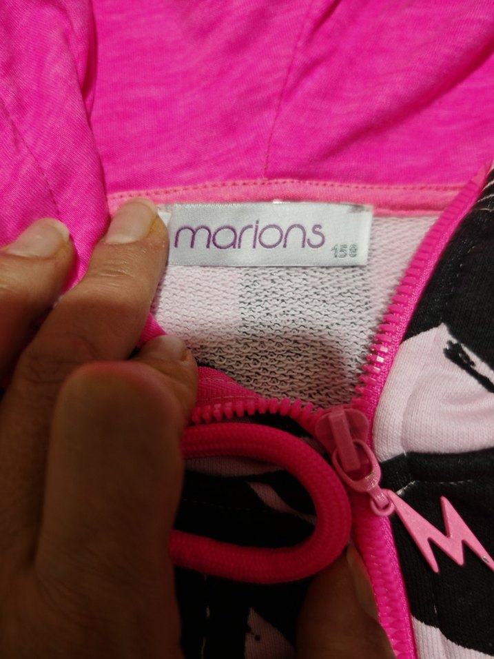 Renkli Baskılı Kapüşonlu Kadın Sweatshirt - Görsel 2