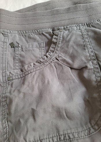 Gri Kemerli Midi Kadın kapri - Görsel 3