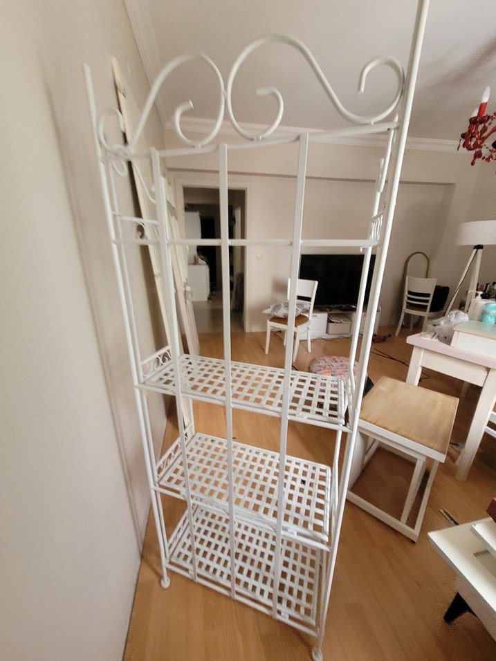 Dekoratif ferforje çok amaçlı raf - Görsel 3