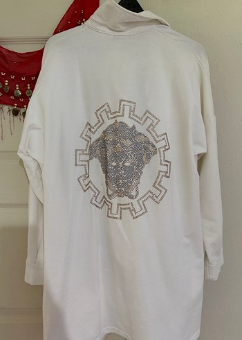 Beyaz Uzun Kollu Pamuklu Düğmeli Kadın Gömlek - Görsel 2