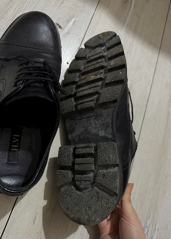 Erkek Siyah Deri Klasik Ayakkabı - Görsel 3
