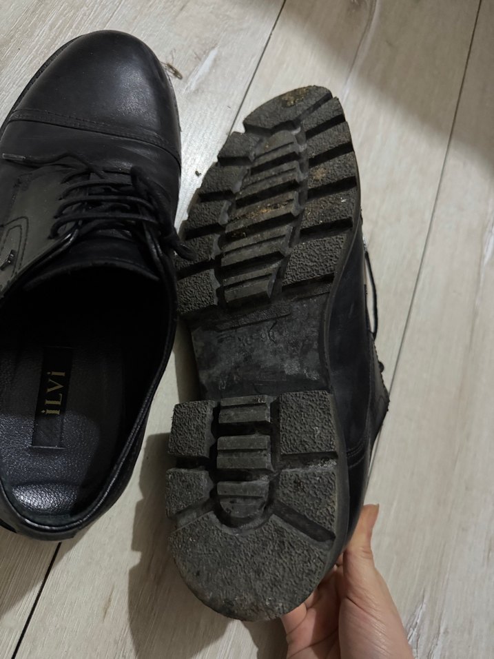 Erkek Siyah Deri Klasik Ayakkabı - Görsel 3